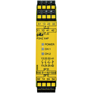 Реле безопасности PNOZX – Контроль двуручного управления - P2HZ X4P C 24VAC 3n/o 1n/c - 787354