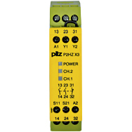 Реле безопасности PNOZX – Контроль двуручного управления - P2HZ X3 24VDC 2n/o 1n/c - 774350