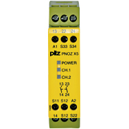 Реле безопасности PNOZ X – E-STOP, защитная дверь, световая решетка - PNOZ X5J 24VDC 2n/o - 774323