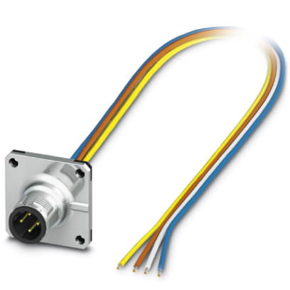 Встраиваемые разъемы - SACC-SQ-M12MSD-4CON-25F/0,5 - 1440957