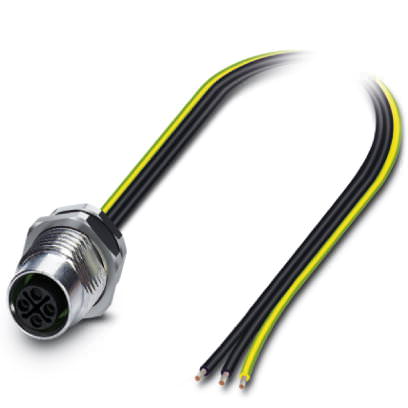 Встраиваемые разъемы - SACC-DSI-M12FSS-3P-M16/0,5 PE - 1411652