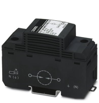 Молниезащитный разрядник, тип 1 - FLT 100 N/PE CTRL-1.5 - 2856388