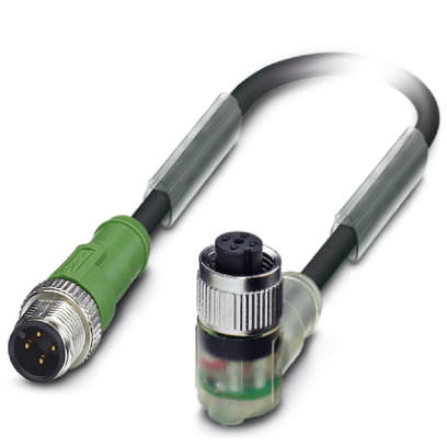 Кабель для датчика / исполнительного элемента - SAC-4P-M12MS-M12FR-3L/.../... - 1697027