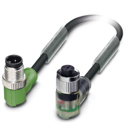 Кабель для датчика / исполнительного элемента - SAC-3P-M12MR-M12FR-2LB/.../... - 1696837