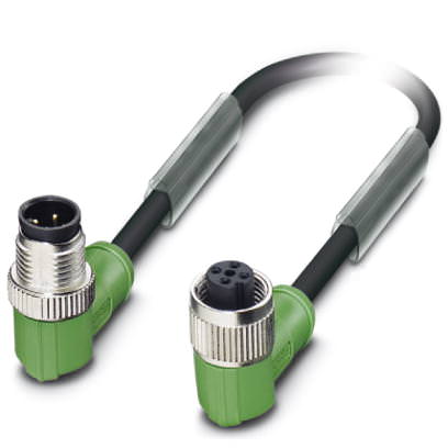 Кабель для датчика / исполнительного элемента - SAC-3P-M12MR-M12FR B/.../... - 1696824