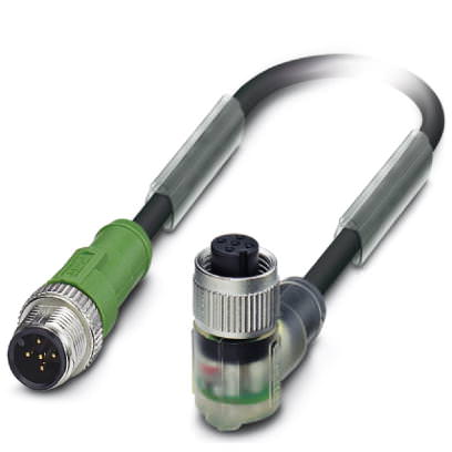 Кабель для датчика / исполнительного элемента - SAC-5P-M12MS/0,6-PUR/M12FR-3L - 1694648
