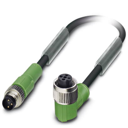 Кабель для датчика / исполнительного элемента - SAC-3P-M 8MS/0,6-PUR/M12FR - 1682359