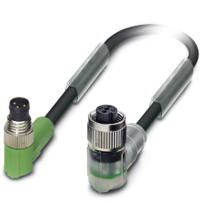 Кабель для датчика / исполнительного элемента - SAC-3P-M 8MR/ 1,5-PUR/M12FR-2L - 1682485
