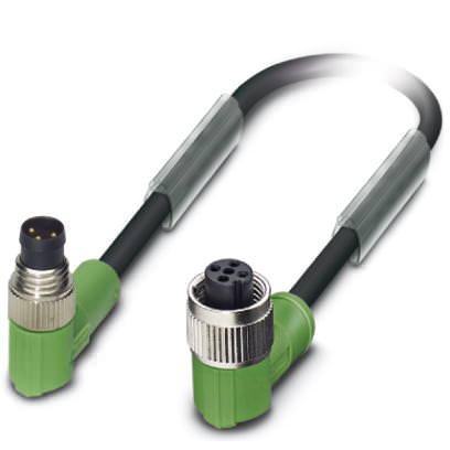 Кабель для датчика / исполнительного элемента - SAC-3P-M 8MR/3,0-PUR/M12FR - 1682456