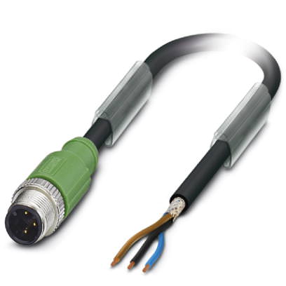 Кабель для датчика / исполнительного элемента - SAC-3P-M12MS/ 1,5-PUR SH - 1682650