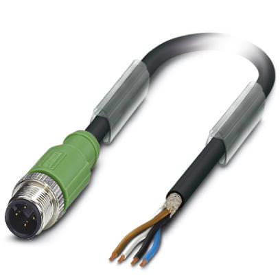 Кабель для датчика / исполнительного элемента - SAC-4P-M12MS/ 5,0-PUR SH - 1682647