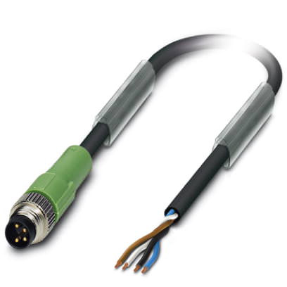 Кабель для датчика / исполнительного элемента - SAC-4P-M 8MS/5,0-PUR - 1681800