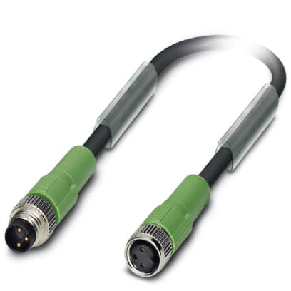 Кабель для датчика / исполнительного элемента - SAC-3P-M 8MS/ 0,6-PUR/M 8FS - 1681910