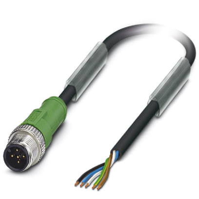Кабель для датчика / исполнительного элемента - SAC-5P-M12MS/5,0-PUR - 1669783