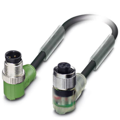 Кабель для датчика / исполнительного элемента - SAC-4P-M12MR/0,6-PUR/M12FR-3L - 1668768