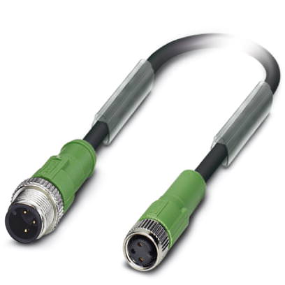 Кабель для датчика / исполнительного элемента - SAC-3P-M12MS/0,3-PUR/M 8FS - 1668797
