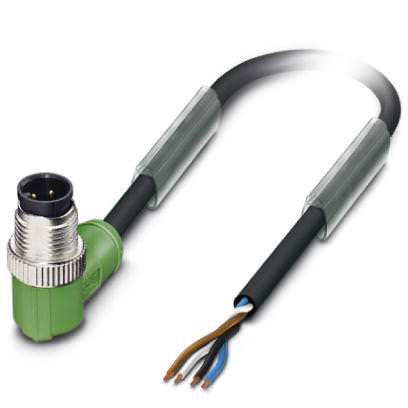Кабель для датчика / исполнительного элемента - SAC-4P-M12MR/3,0-PUR - 1668179