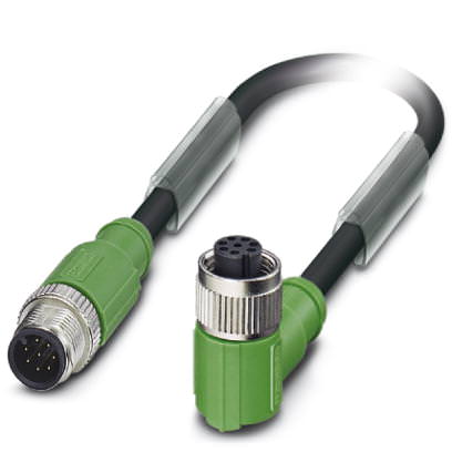 Кабель для датчика / исполнительного элемента - SAC-8P-M12MS-M12FR SH/.../... - 1523052