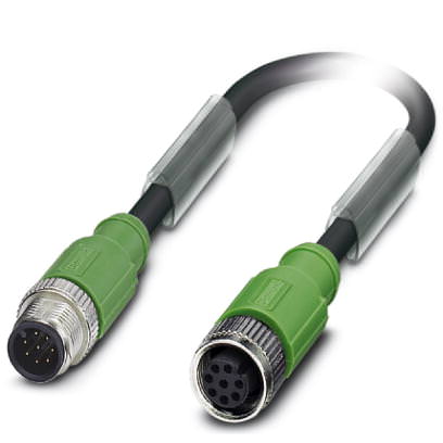 Кабель для датчика / исполнительного элемента - SAC-8P-M12MS-M12FS SH/.../... - 1523007