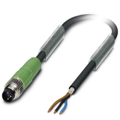 Кабель для датчика / исполнительного элемента - SAC-3P-M 8MS/ 5,0-PUR SH - 1521630