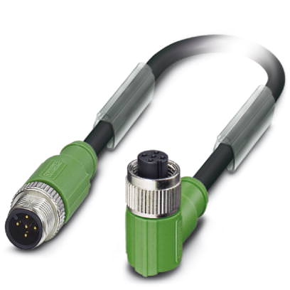 Кабель для датчика / исполнительного элемента - SAC-5P-M12MS/ 0,3-PUR/M12FR SH - 1501003