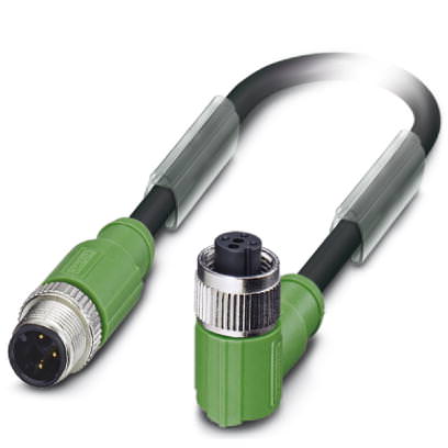 Кабель для датчика / исполнительного элемента - SAC-3P-M12MS/ 1,5-PUR/M12FR SH - 1500949