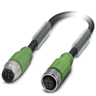 Кабель для датчика / исполнительного элемента - SAC-5P-M12MS/ 0,3-PUR/M12FS SH - 1500884