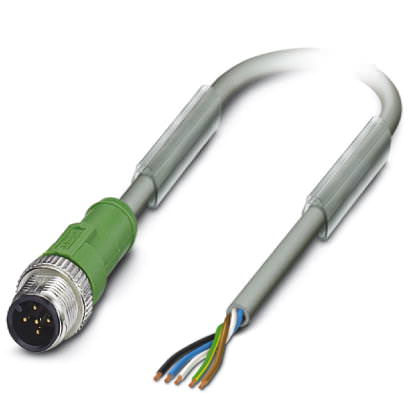 Кабель для датчика / исполнительного элемента - SAC-5P-M12MS/10,0-802 - 1457254