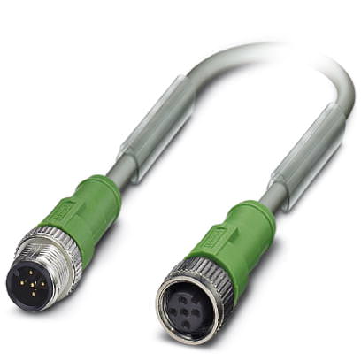 Кабель для датчика / исполнительного элемента - SAC-5P-M12MS/ 1,5-802/M12FS - 1454587