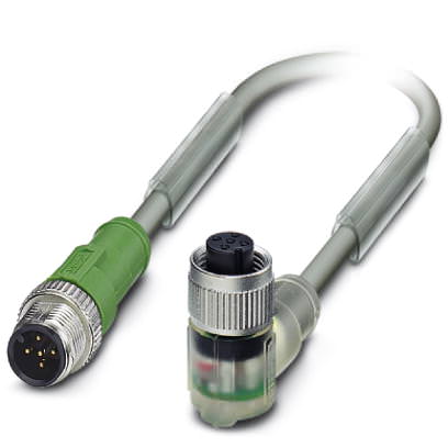 Кабель для датчика / исполнительного элемента - SAC-5P-M12MS/ 1,5-802/M12FR-3L - 1454480