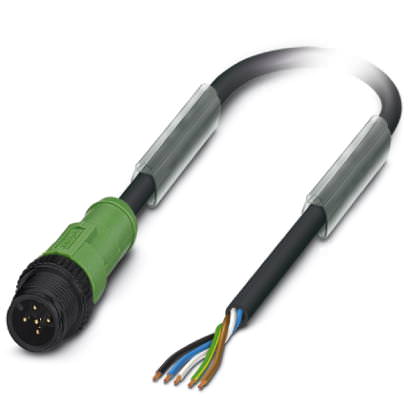 Кабель для датчика / исполнительного элемента - SAC-5P-M12MS/ 5,0-PUR P - 1442418