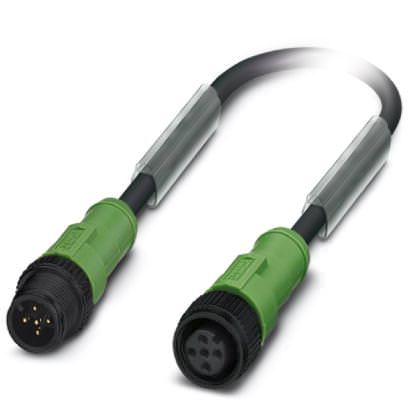 Кабель для датчика / исполнительного элемента - SAC-5P-M12MS/ 0,6-PUR/M12FS P - 1442887