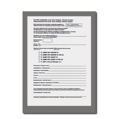 Лицензия - FL SNMP OPC AGENT V3 LIC 100 - 2701135