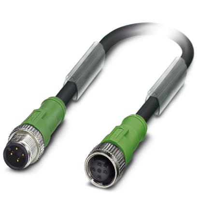 Кабель для датчика / исполнительного элемента - SAC-4P-M12MS/ 1,0-186/M12FS - 1509542