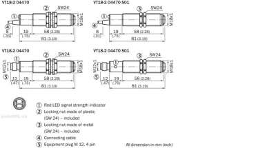 Photoelectric sensors - VT18-2O4470 - 6012019