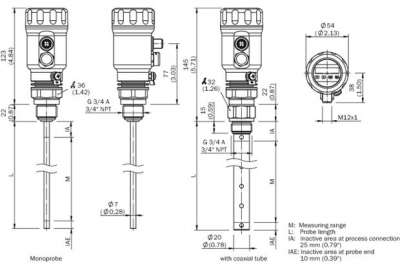 TDR level sensor - LFP1800-N1NMB - 1059423