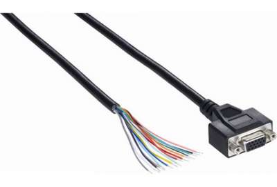 Plug connectors and cables / Connecting cable (female connector-open) - Extension cable 2 m (female connector-open) - 2043413