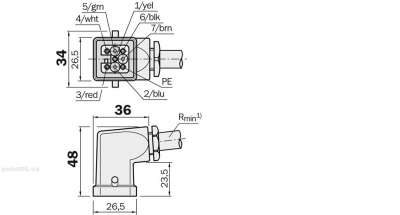 Plug connectors and cables, Connecting cable (female connector-open) - DOL-2706-06M - 2006860