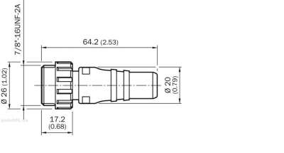 Plug connectors and cables / Male connectors (ready to assemble) - STE-7805-GKEND - 6028995