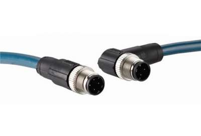 Plug connectors and cables / Connection cables with male connector and male connector - SSL-1204-H10ME90 - 6047910