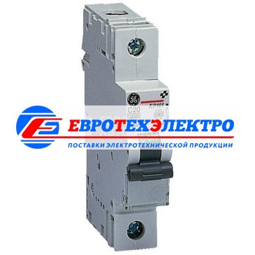 GE 672416 EP101K50 Модульный автоматический выключатель Серия EP100 ElfaPlus, макс. откл. способность 10000А (МЭК 898), 1P/ 1мод.(18мм), характеристика откл. К (8 - 12 крат. I ном.), Iн=50А, U= 240В АС , прозрачное окошко для паспортной таблички, возможно