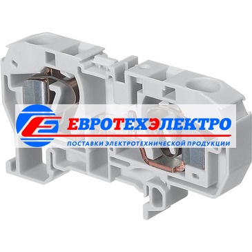 ABB Клемма пруж. серая D10/10.2L  10мм.кв.