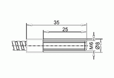 Оптоволоконный кабель: E20219  FE-30-A-A-M6/2M