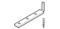 Accessory, damper actuator, hold-down rail short for GDB / GLB - BPZ:7419000190