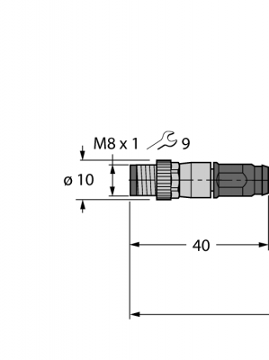 Кабель Industrial EthernetОболочка кабеля PUR - PSGS4M-RJ45S-4414-2M