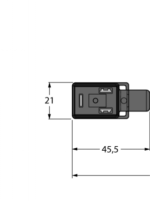 Разъем клапана, тип BIExtension cable - VIS02-S80E-5-RSC5.31T/TXL