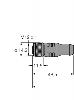 полевой кабель для CAN (DeviceNet™, CANopen)Оболочка кабеля PUR, тонкая - RKC5701-2M