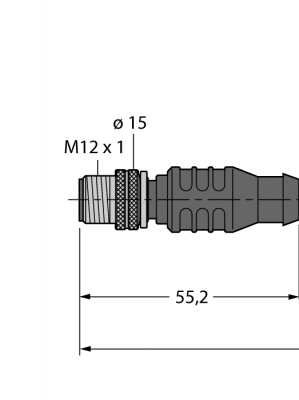 Кабель Industrial Ethernetоболочка кабеля PUR 4-полярный - RSSD-RJ45-441-25M/S2174