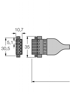 полевой кабель для CAN (DeviceNet™, CANopen)Оболочка кабеля TPU - CBC5-5723-2M