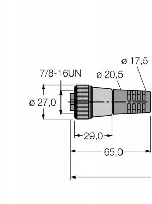 полевой кабель для CAN (DeviceNet™, CANopen)Оболочка кабеля TPU - RKM5723-15M